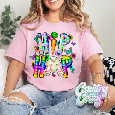 HIP HOP EASTER - LIGHT PINK T-SHIRT-Country Gone Crazy-Country Gone Crazy