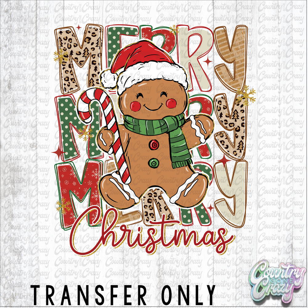 HT4830 • MERRY CHRISTMAS GINGERBREAD-Country Gone Crazy-Country Gone Crazy