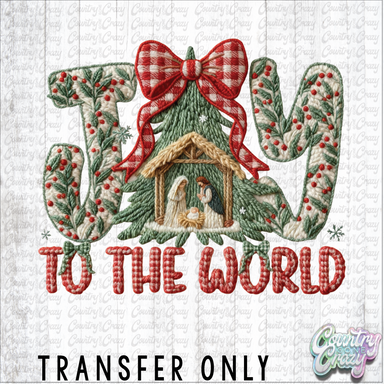 HT4836 • JOY TO THE WORLD STITCHING-Country Gone Crazy-Country Gone Crazy