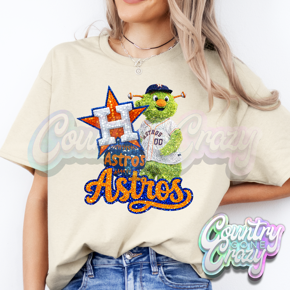 SEQUIN GLITTER ORBIT - SAND T-Shirt-Country Gone Crazy-Country Gone Crazy