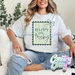 HAPPY GO LUCKY GREEN BORDER - ASH T-SHIRT-Country Gone Crazy-Country Gone Crazy