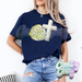 LEMON CROSS - NAVY T-SHIRT-Country Gone Crazy-Country Gone Crazy