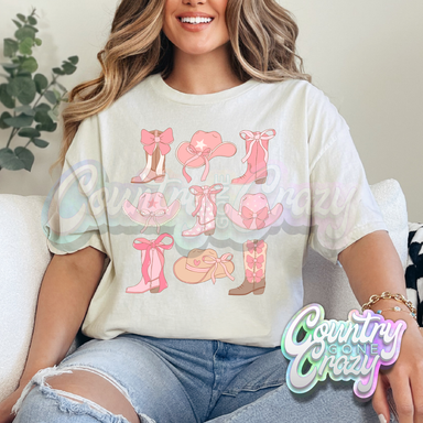 COWGIRL COUQUETTE // NATURAL T-SHIRT-Country Gone Crazy-Country Gone Crazy