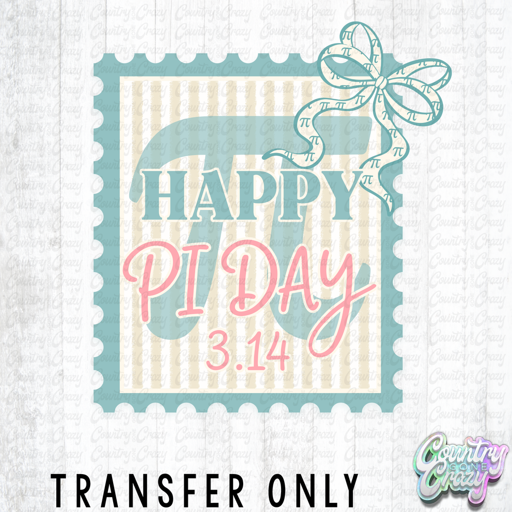 HT5226 • HAPPY PI DAY STAMP-Country Gone Crazy-Country Gone Crazy