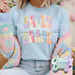 SAVED BY HIS GRACE PATCHWORK // LIGHT BLUE T-SHIRT-Country Gone Crazy-Country Gone Crazy