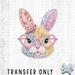HT5233 • PATCHWORK BUNNY WITH GLASSES-Country Gone Crazy-Country Gone Crazy