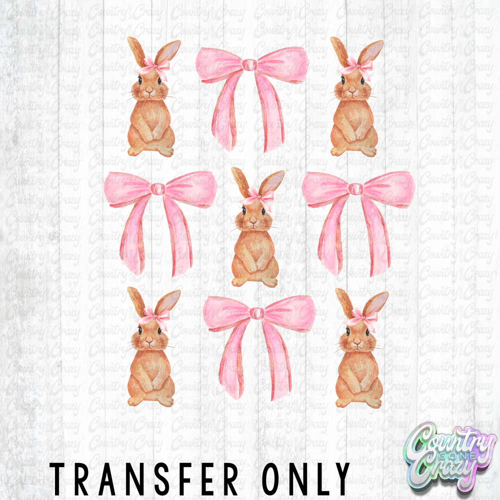 HT5238 • BUNNY AND BOW COUQUETTE-Country Gone Crazy-Country Gone Crazy