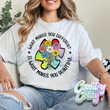 WHAT MAKES YOU DIFFERENT - ASH T-SHIRT-Country Gone Crazy-Country Gone Crazy