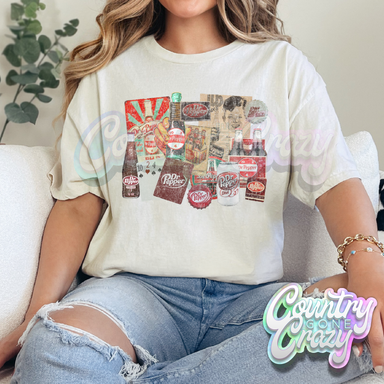 VINTAGE DR. PEPPER COLLAGE - T-Shirt-Country Gone Crazy-Country Gone Crazy