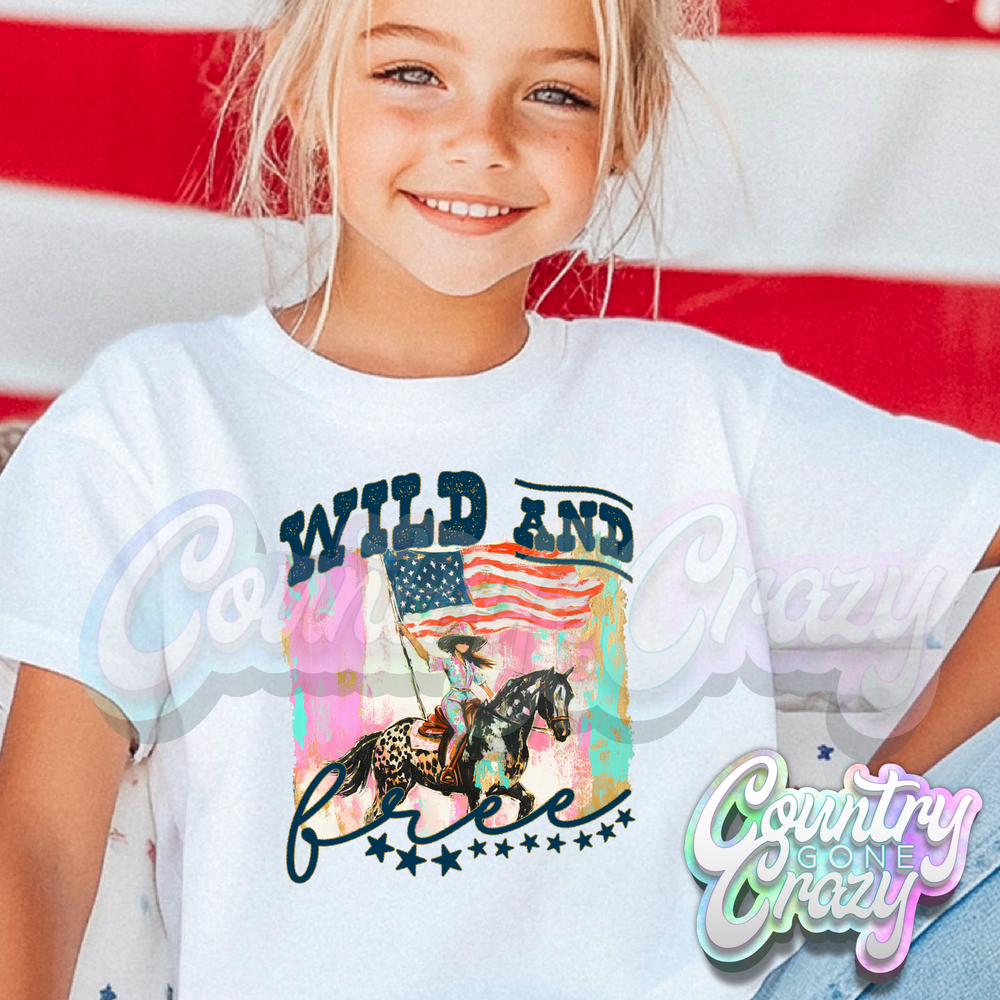 WILD AND FREE - T-Shirt-Country Gone Crazy-Country Gone Crazy