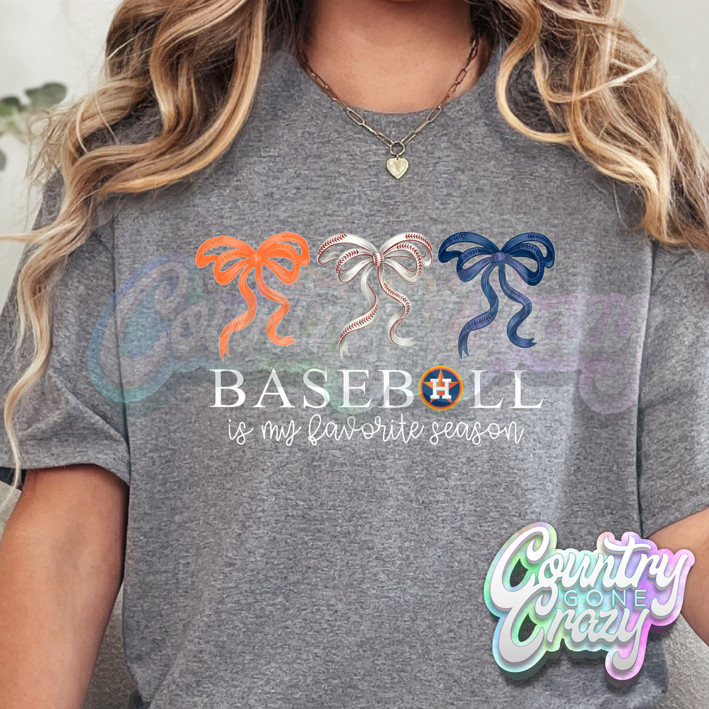 BASEBALL IS MY FAVORITE SEASON - HEATHER GRAPHITE T-Shirt-Country Gone Crazy-Country Gone Crazy