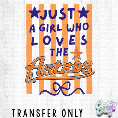 HT5278 • JUST A GIRL WHO LOVES BASELBALL-Country Gone Crazy-Country Gone Crazy