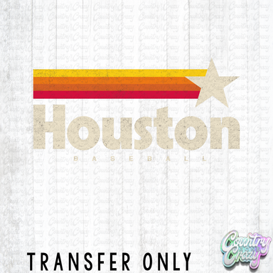 HT5284 • HOUSTON BASEBALL FADED-Country Gone Crazy-Country Gone Crazy