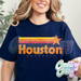 HOUSTON BASEBALL IN ORANGE - NAVY T-Shirt-Country Gone Crazy-Country Gone Crazy