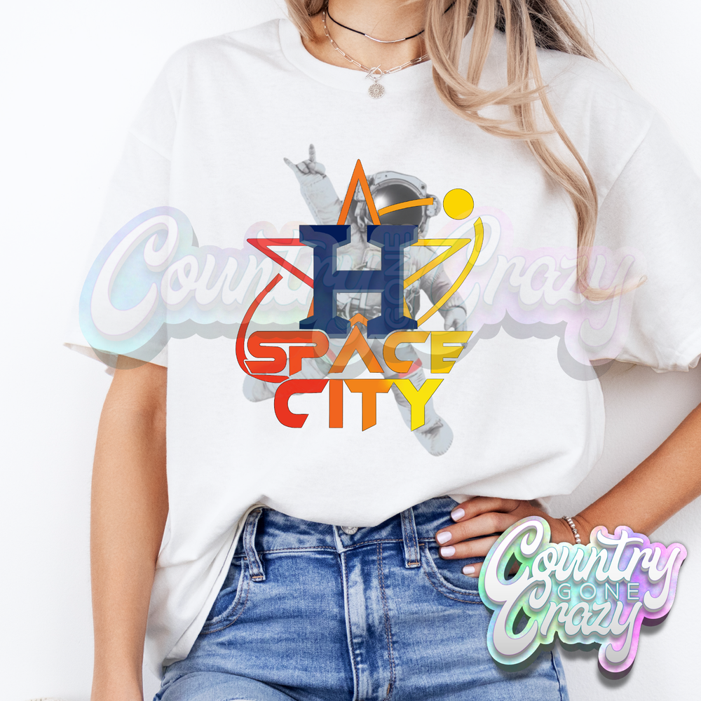 SPACE CITY - WHITE T-Shirt-Country Gone Crazy-Country Gone Crazy
