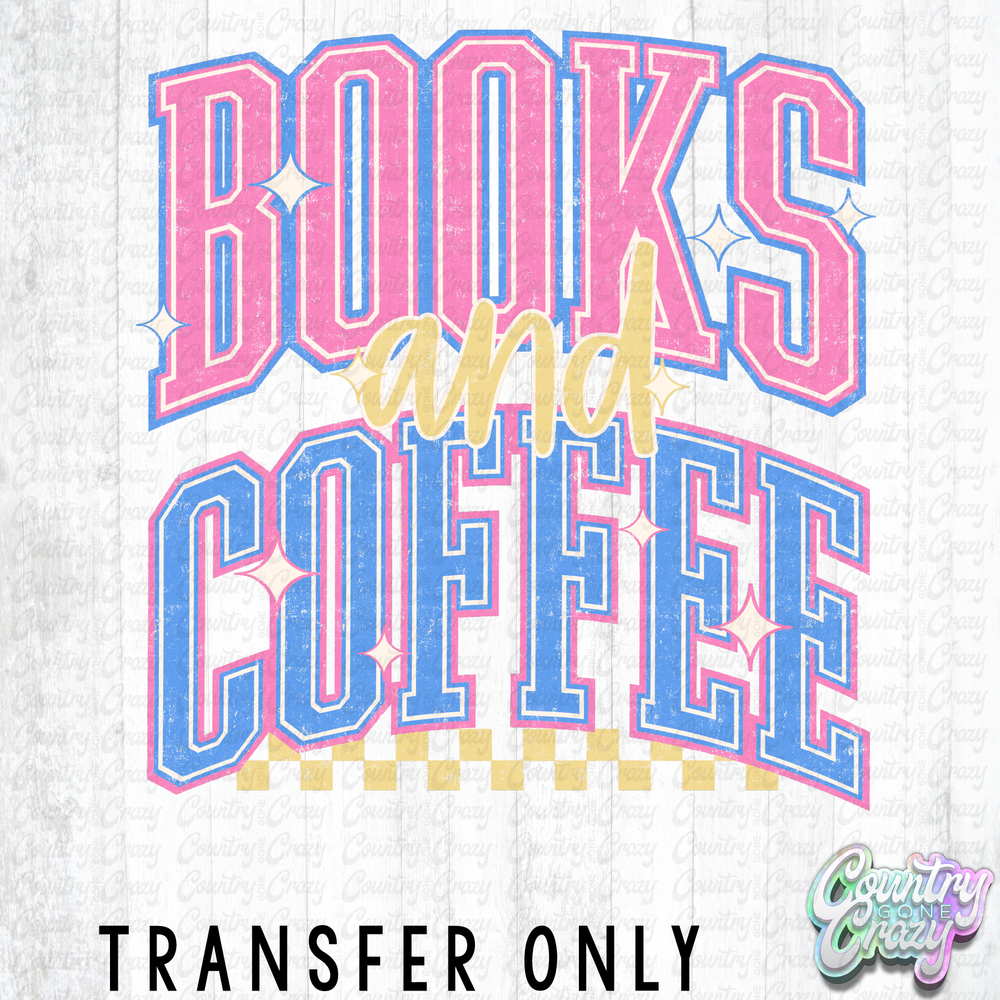 HT5297 • COFFEE AND BOOKS-Country Gone Crazy-Country Gone Crazy