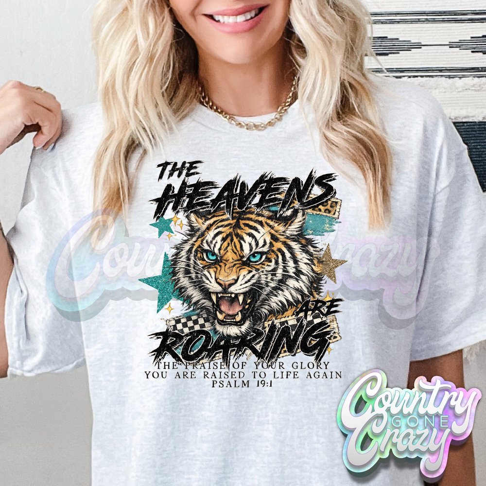 THE HEAVENS ARE ROARING - ASH T-SHIRT-Country Gone Crazy-Country Gone Crazy