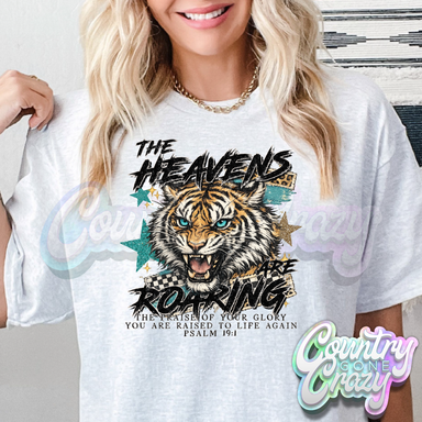 THE HEAVENS ARE ROARING - ASH T-SHIRT-Country Gone Crazy-Country Gone Crazy