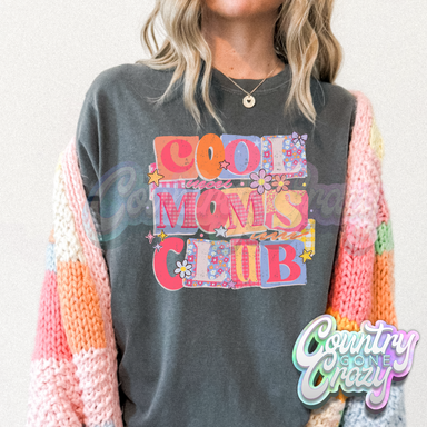 COOL MOMS CLUB -CHARCOAL T-SHIRT-Country Gone Crazy-Country Gone Crazy