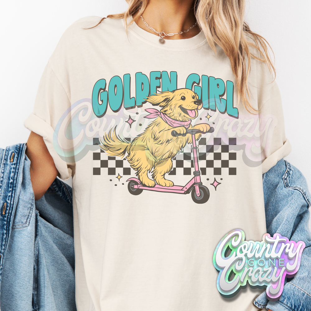 GOLDEN GIRL - NATURAL T-SHIRT-Country Gone Crazy-Country Gone Crazy