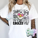 LET'S GO EAGLES - WHITE T-SHIRT-Country Gone Crazy-Country Gone Crazy