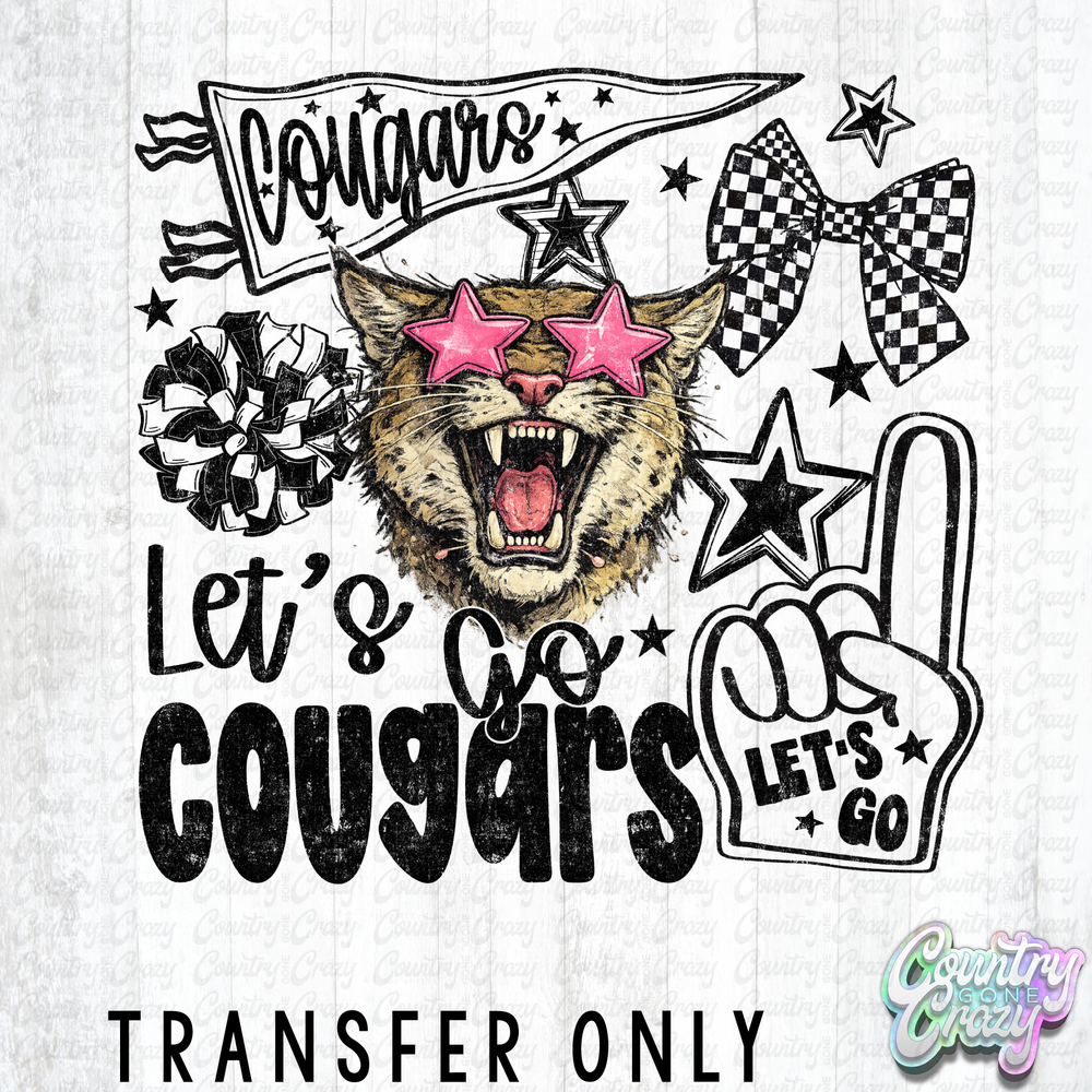 HT5316 • LET'S GO COUGARS-Country Gone Crazy-Country Gone Crazy