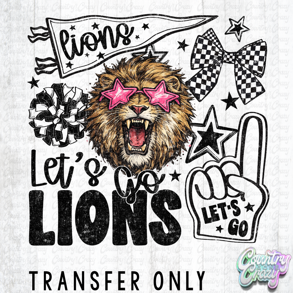 HT5318 • LET'S GO LIONS-Country Gone Crazy-Country Gone Crazy
