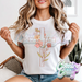 FLORAL CROSS - WHITE T-SHIRT-Country Gone Crazy-Country Gone Crazy