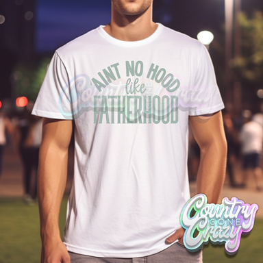 FATHERHOOD - WHITE T-SHIRT-Country Gone Crazy-Country Gone Crazy