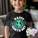 HAPPY EARTH DAY IN WHITE - BLACK T-Shirt-Country Gone Crazy-Country Gone Crazy