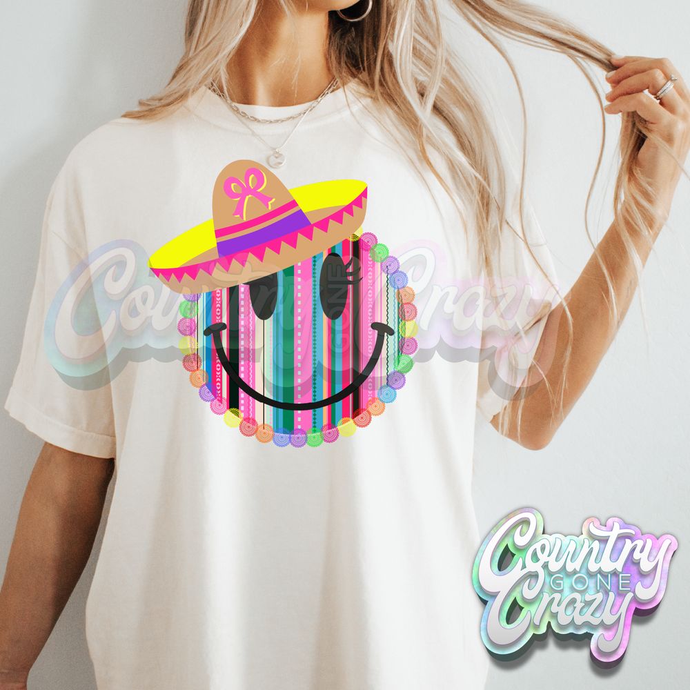 CINCO DE MAYO SMILEY WITH HAT-Country Gone Crazy-Country Gone Crazy