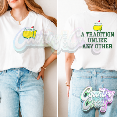 A TRADITION LIKE NO OTHER WITH MASTERS POCKET IN GREEN - T-Shirt-Country Gone Crazy-Country Gone Crazy