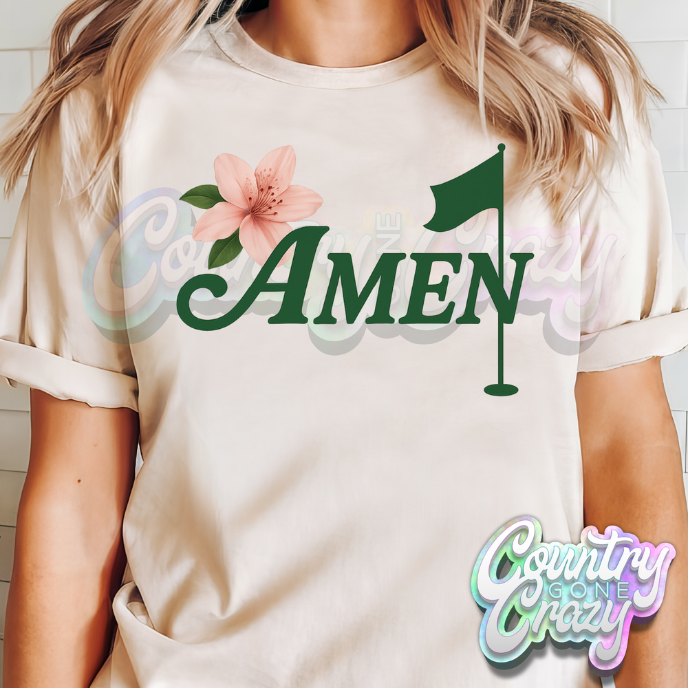 THE MASTERS AMEN - NATURAL T-Shirt-Country Gone Crazy-Country Gone Crazy