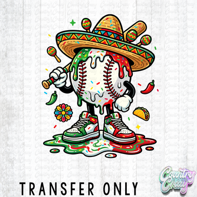 HT5378 • BASEBALL DRIP CINCO-Country Gone Crazy-Country Gone Crazy