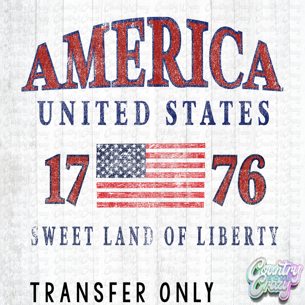 HT5390 • SWEET LAND OF LIBERTY FADED-Country Gone Crazy-Country Gone Crazy