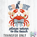 HT5427 • IF CRABBY QUILT-Country Gone Crazy-Country Gone Crazy