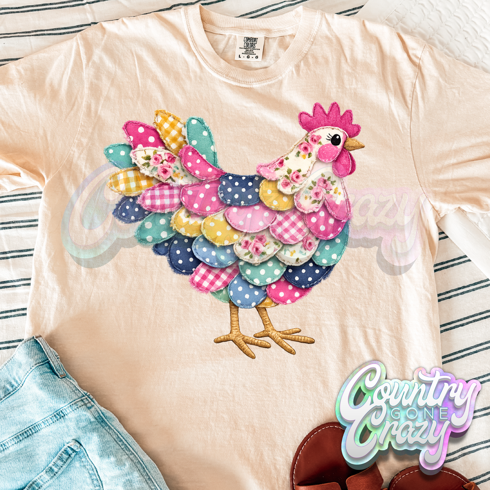 PATCH WORK ROOSTER-Country Gone Crazy-Country Gone Crazy