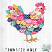 HT5430 • PATCH WORK ROOSTER-Country Gone Crazy-Country Gone Crazy