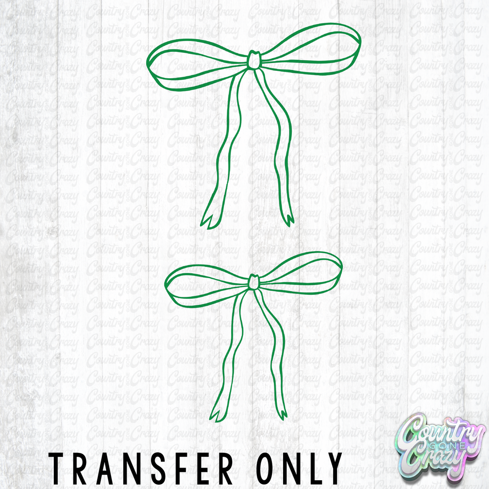 HT5476 • GREEN BOW SLEEVE - SHORT-Country Gone Crazy-Country Gone Crazy