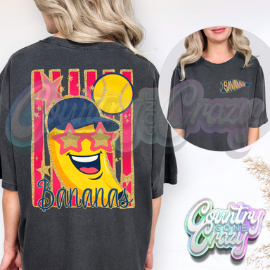SAVANNAH BANANA STARS WITH FLAG POCKET-Country Gone Crazy-Country Gone Crazy