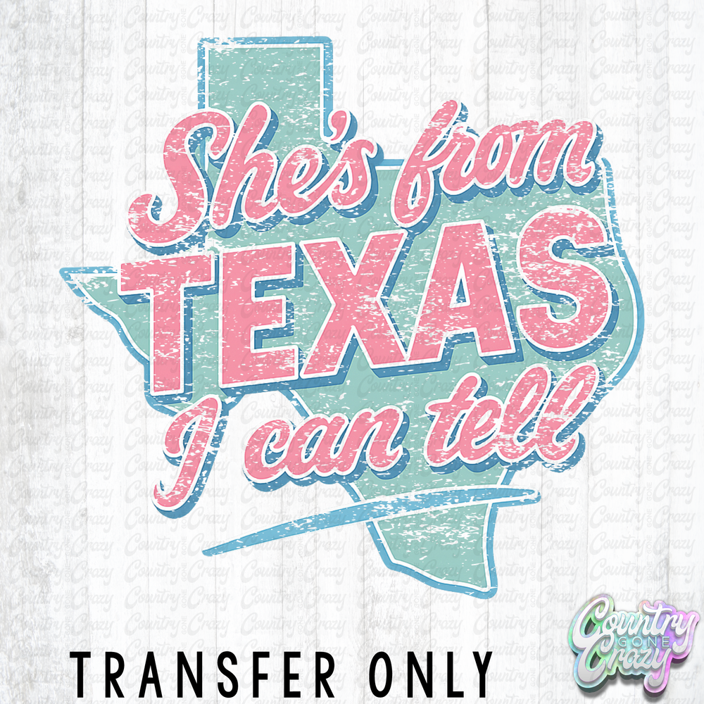 HT5483 • SHE'S FROM TEXAS RETRO-Country Gone Crazy-Country Gone Crazy