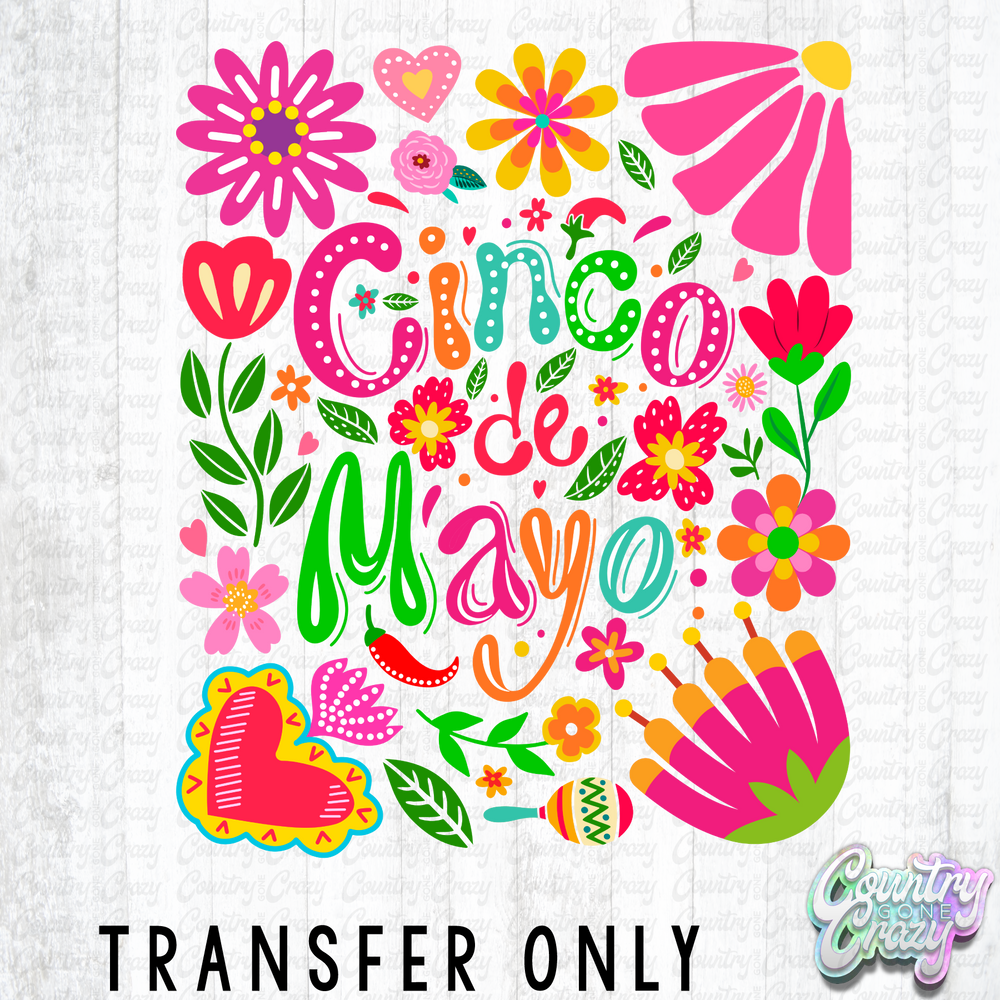 HT5500 • CINCO DE MAYO FLORAL-Country Gone Crazy-Country Gone Crazy