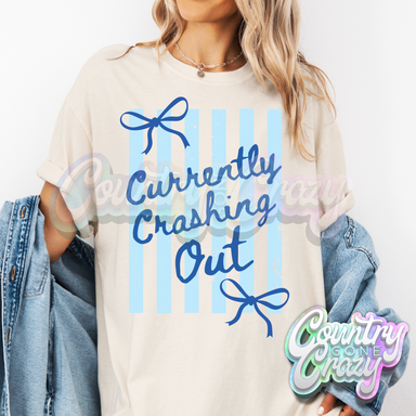 CURRENTLY CRASHING OUT BLUE STRIPED-Country Gone Crazy-Country Gone Crazy