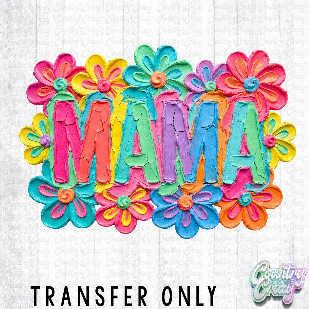 HT5509 • MAMA FLORAL CLAY ART-Country Gone Crazy-Country Gone Crazy