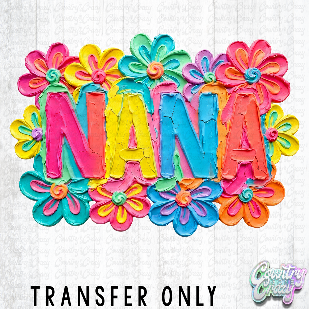 HT5510 • NANA FLORAL CLAY ART-Country Gone Crazy-Country Gone Crazy