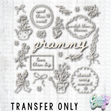 HT5525 • GRANNY COLLAGE-Country Gone Crazy-Country Gone Crazy