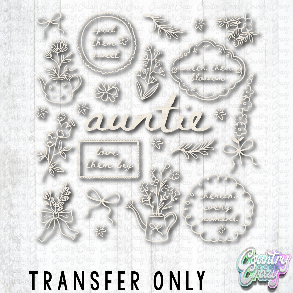 HT5527 • AUNTIE COLLAGE-Country Gone Crazy-Country Gone Crazy