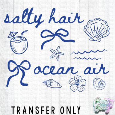 HT5533 • SALTY HAIR OCEAN AIR IN BLUE-Country Gone Crazy-Country Gone Crazy