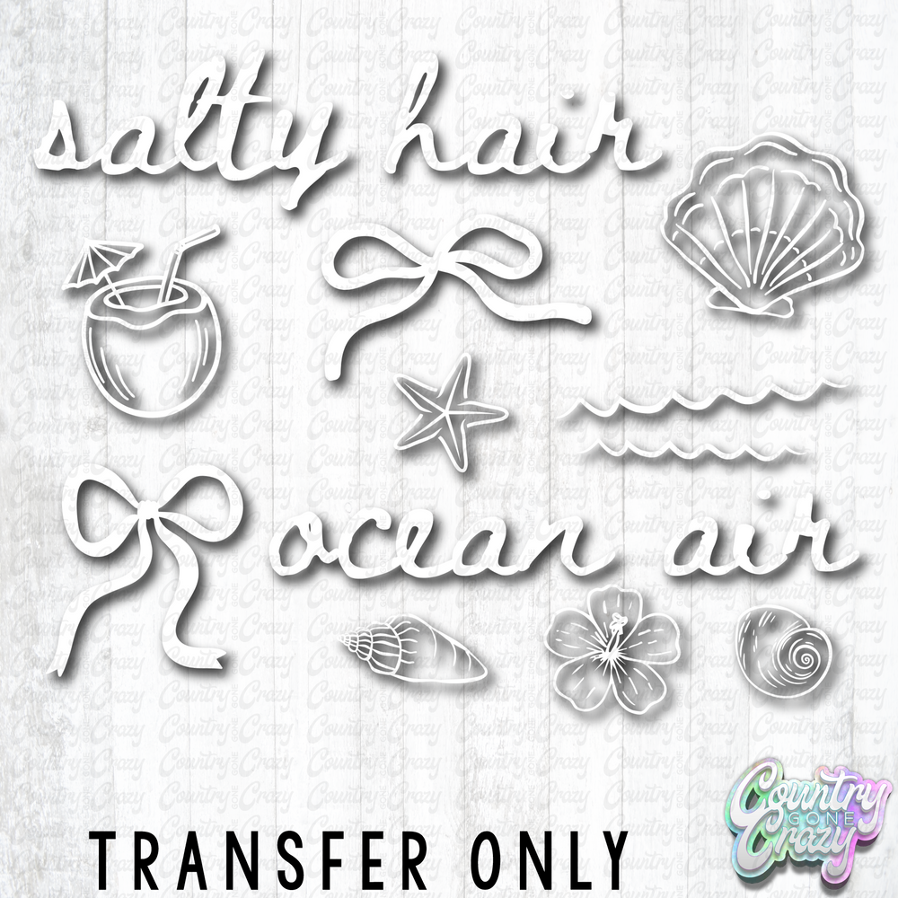 HT5534 • SALTY HAIR OCEAN AIR IN WHITE-Country Gone Crazy-Country Gone Crazy