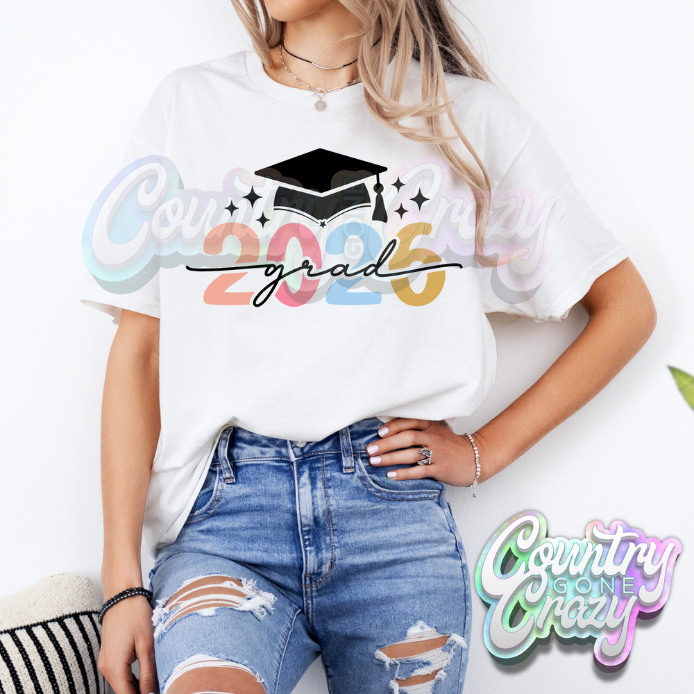 2026 GRAD BLACK WORDS-Country Gone Crazy-Country Gone Crazy